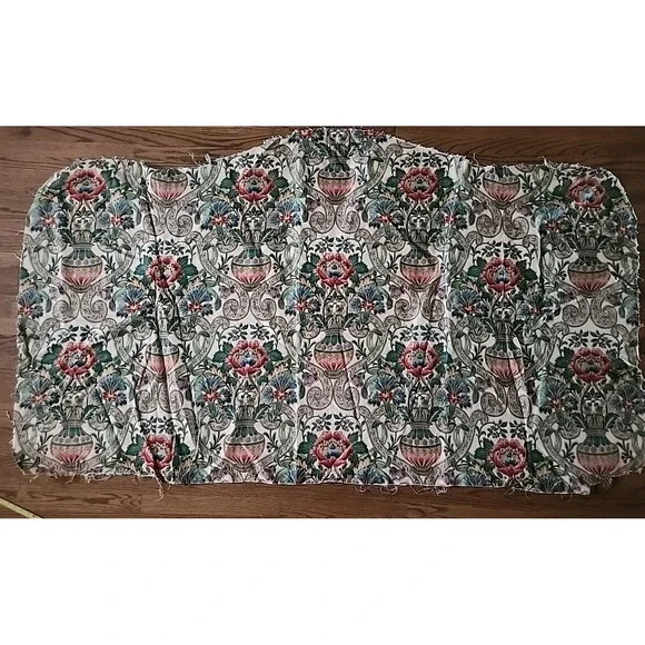 Vintage Arthur Sanderson CASCACS Linen Fabric fromKING SIZE HEAD BOARD 83 X 48